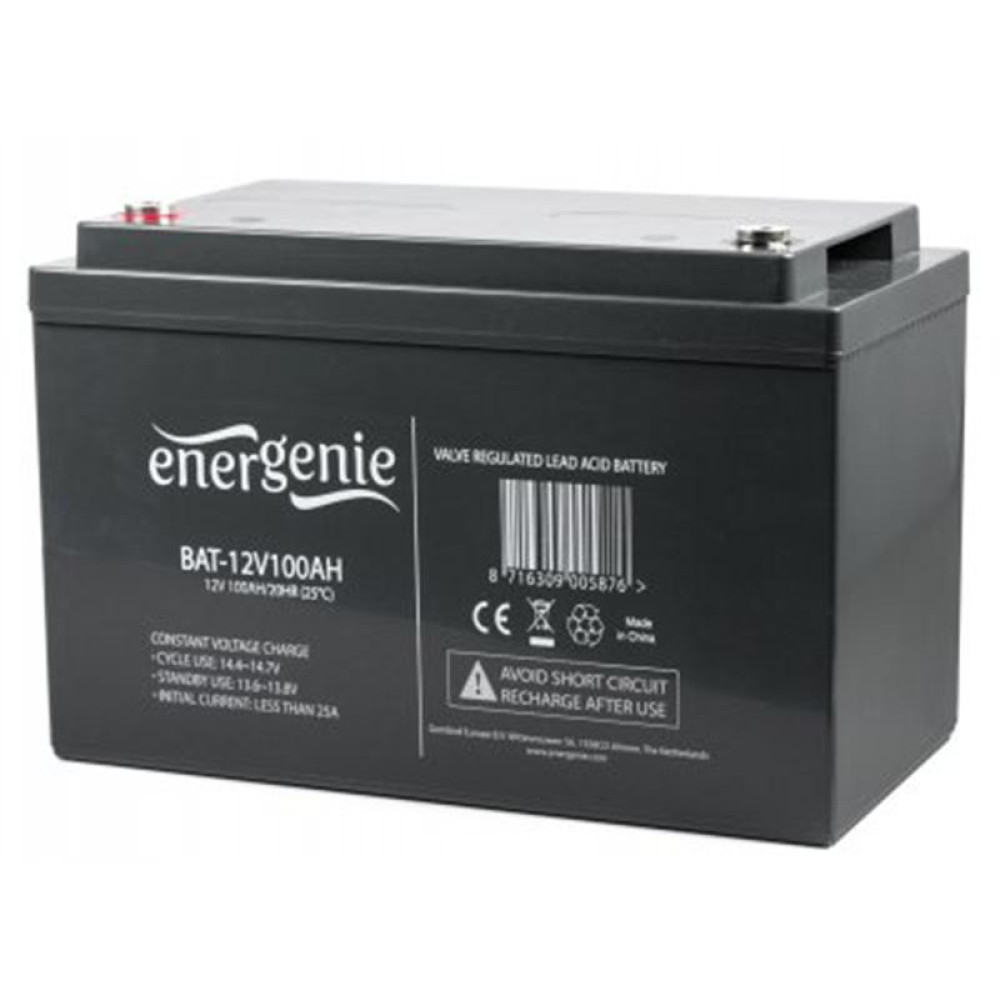 Аккумулятор EnerGenie (BAT-12V100AH) 12 В, 100 А·ч, AGM
